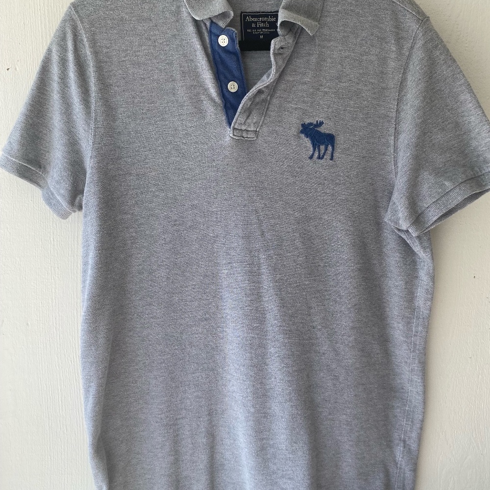 Abercrombie & Fitch grey polo